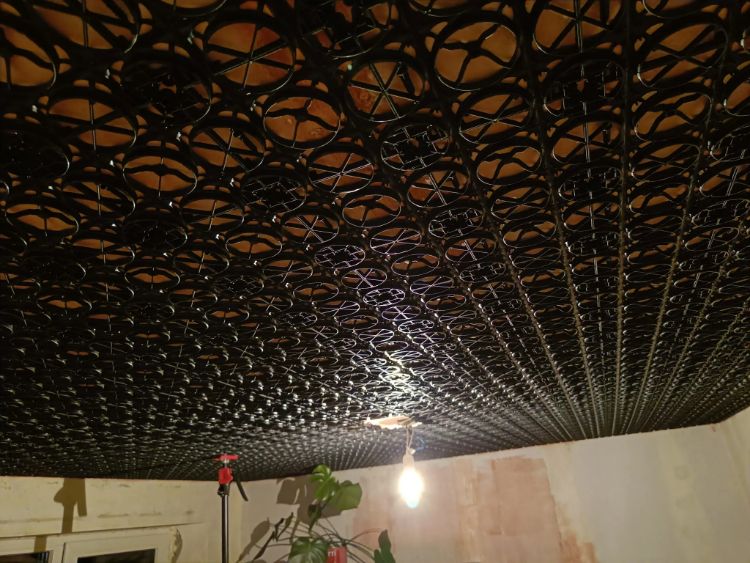 WARP Systems tussenwoning SpeeTile plafondverwarming