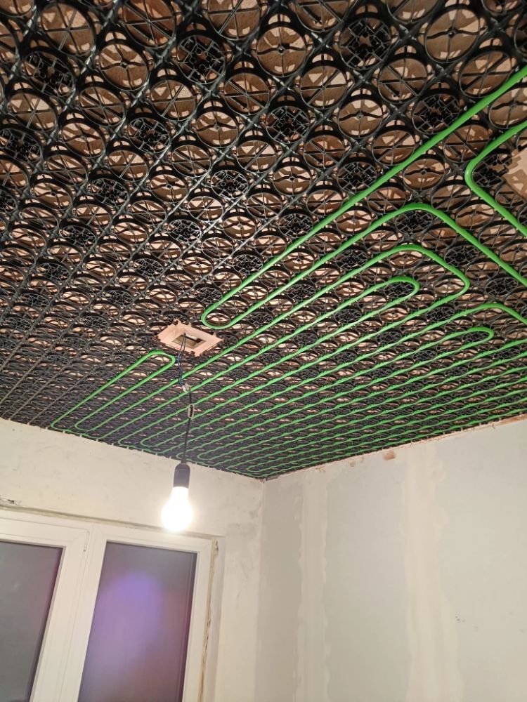 WARP Systems tussenwoning SpeeTile plafondverwarming