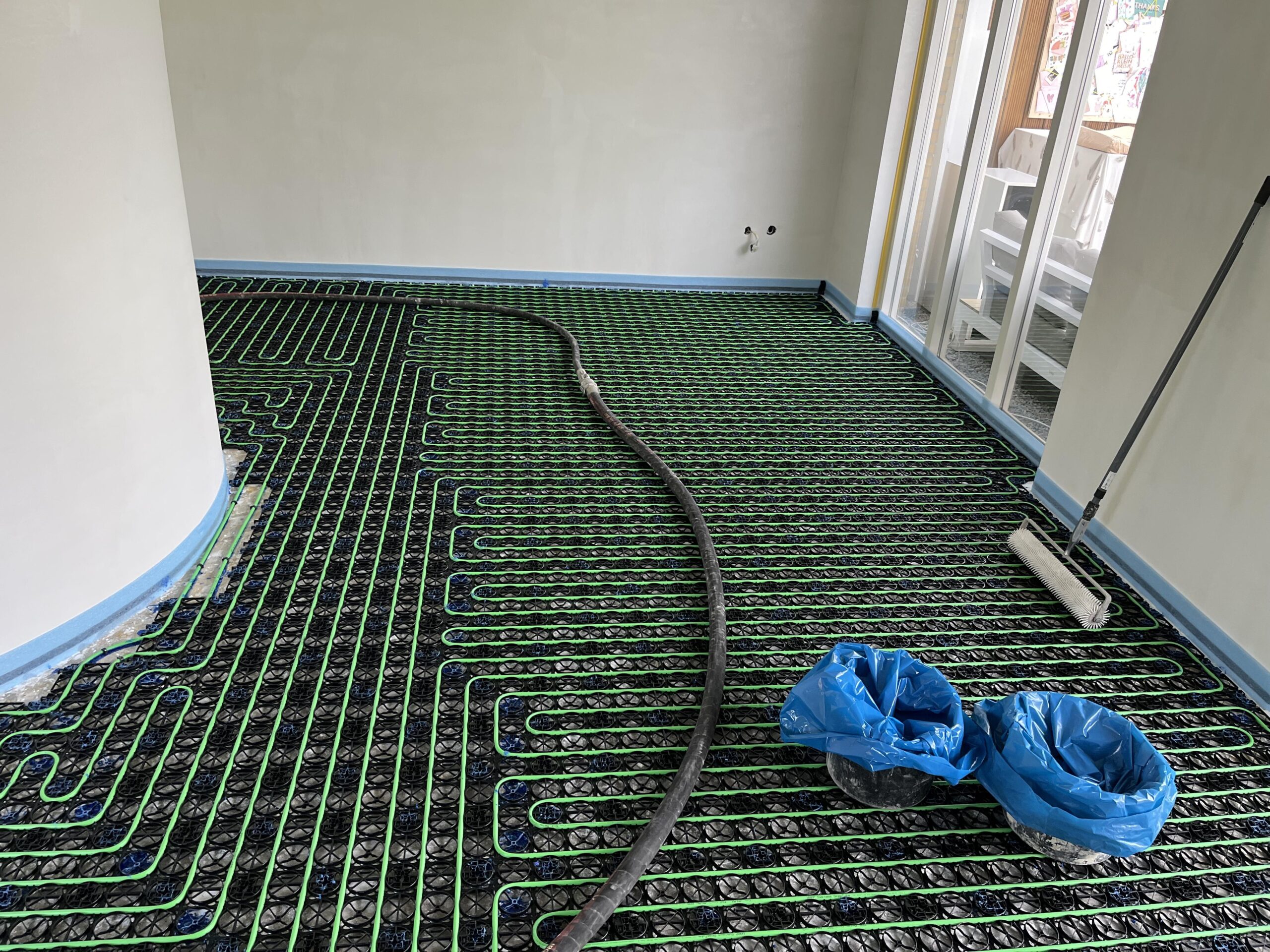 vloerverwarming woonkamer