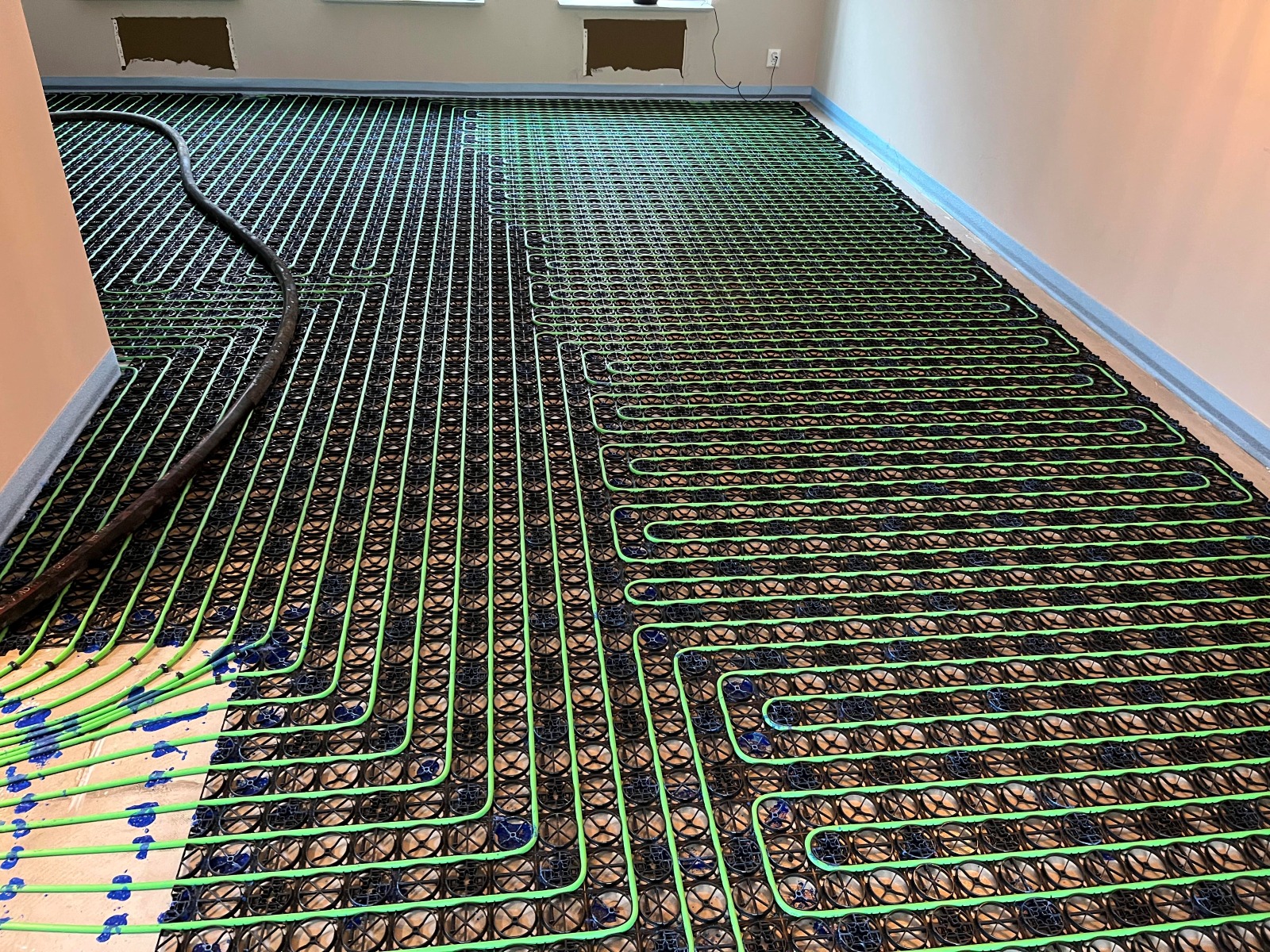 woonkamer SpeeTile vloerverwarming