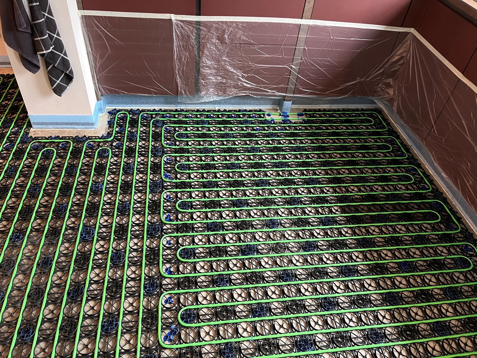 keuken met vloerverwarming