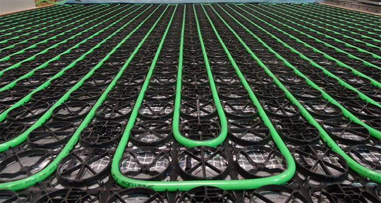 Vloerverwarming op betonnen vloer