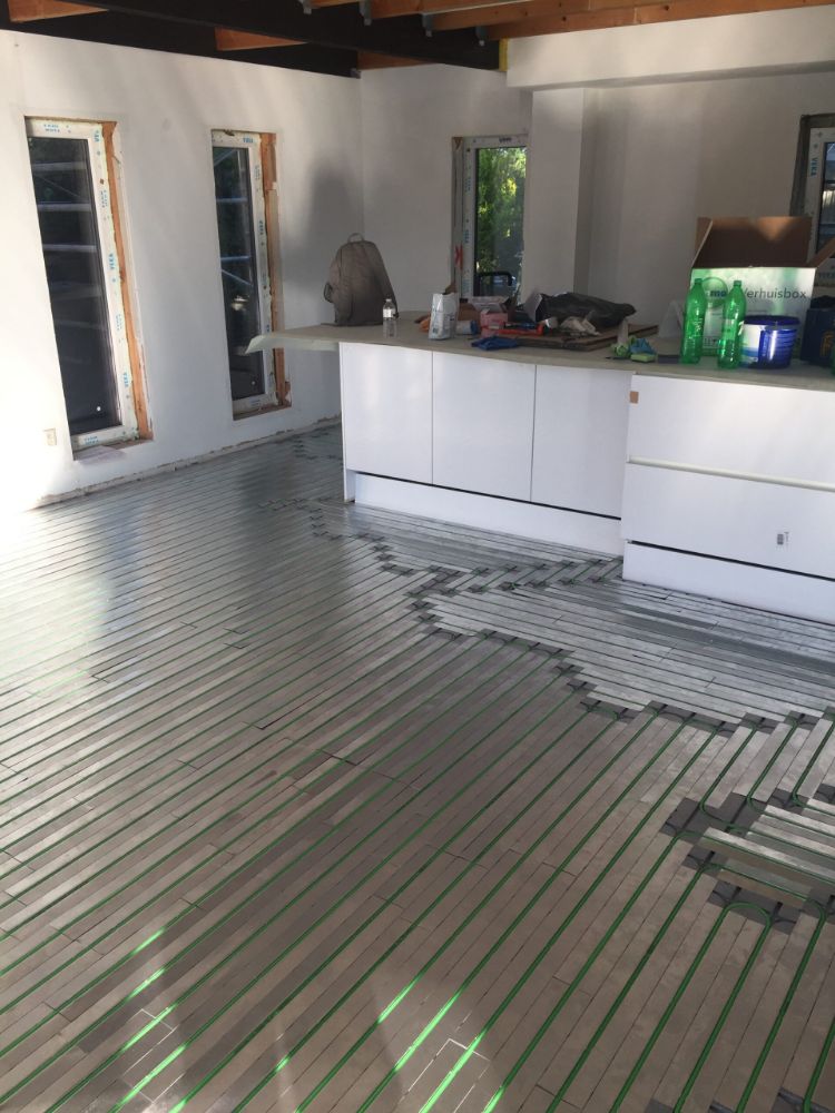 Vloerverwarming in keuken