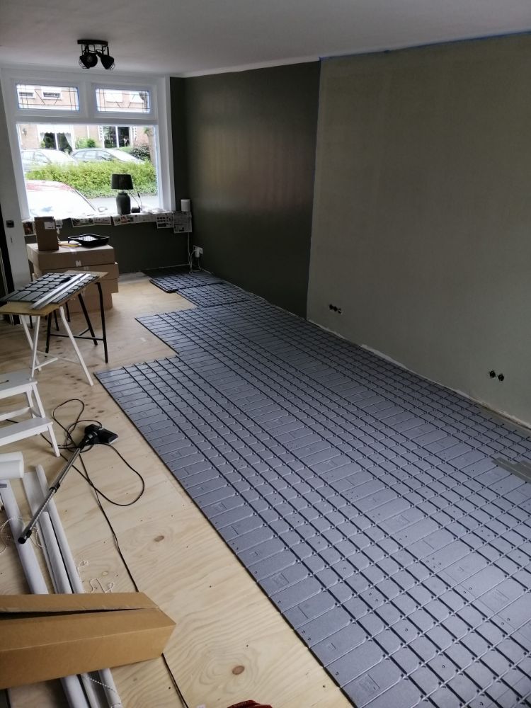 WARP Systems woning SpeeTherm systeem met SpeeTherm EPS platen