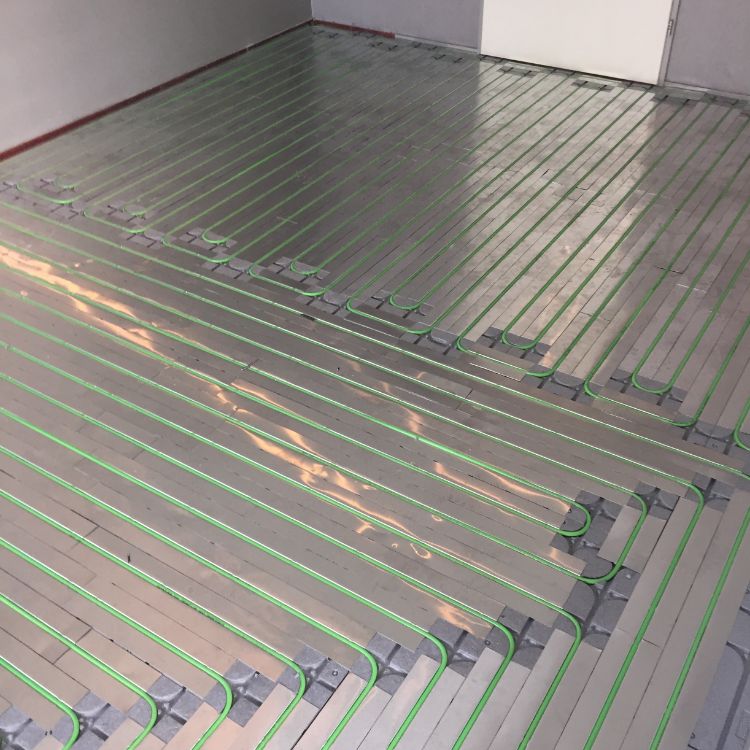 Vloerverwarming in ruimte