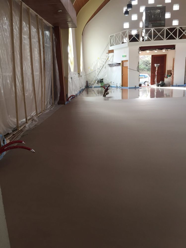 Vloerverwarming in een kerk