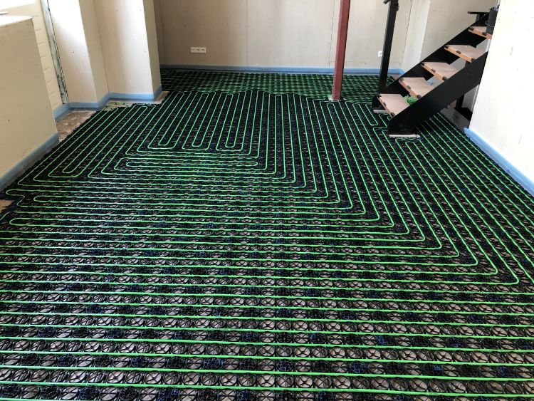 Vloerverwarming zonder vulmassa