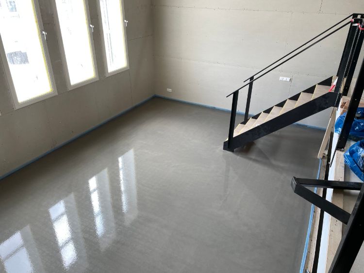 Vulmassa over vloerverwarming