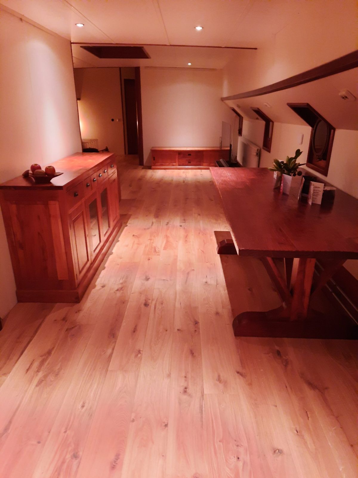 Afwerkvloer in woonschip