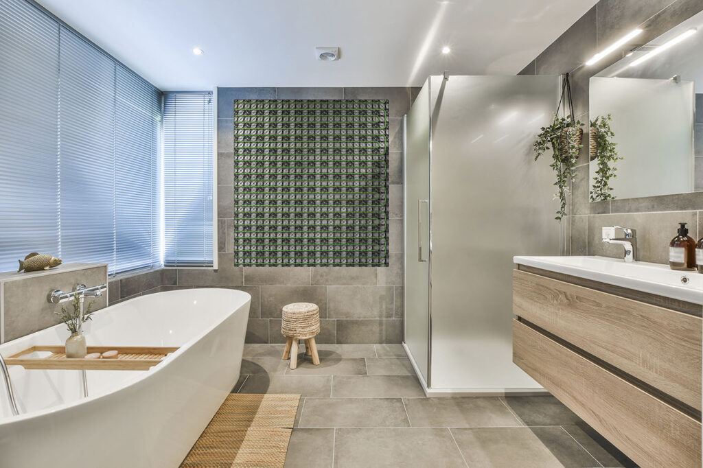 Badkamer wandverwarming