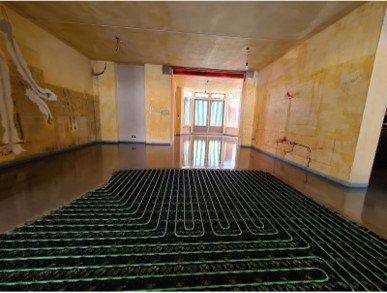 Vloerverwarming door WARP Systems