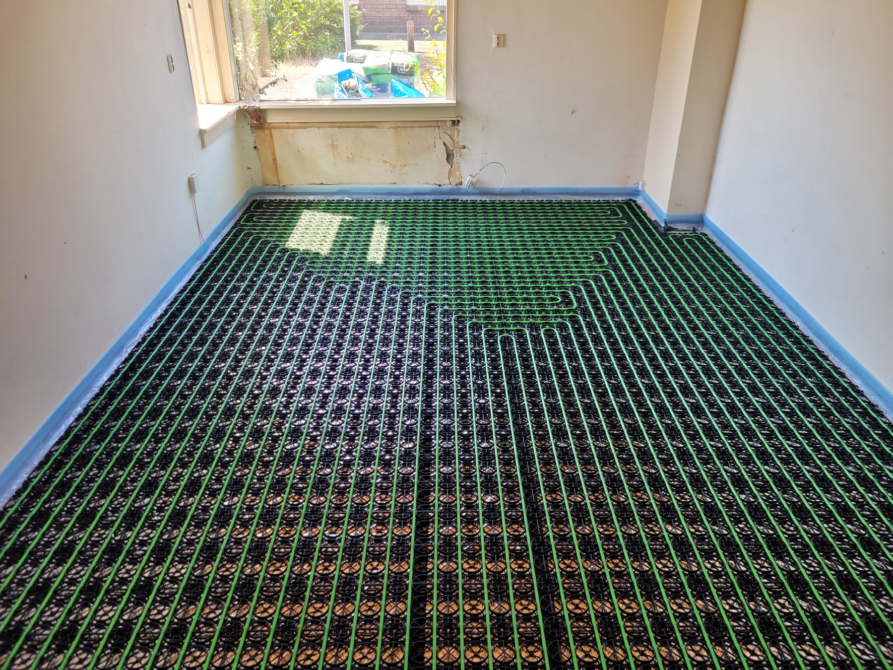 Vloerverwarming op houten vloer