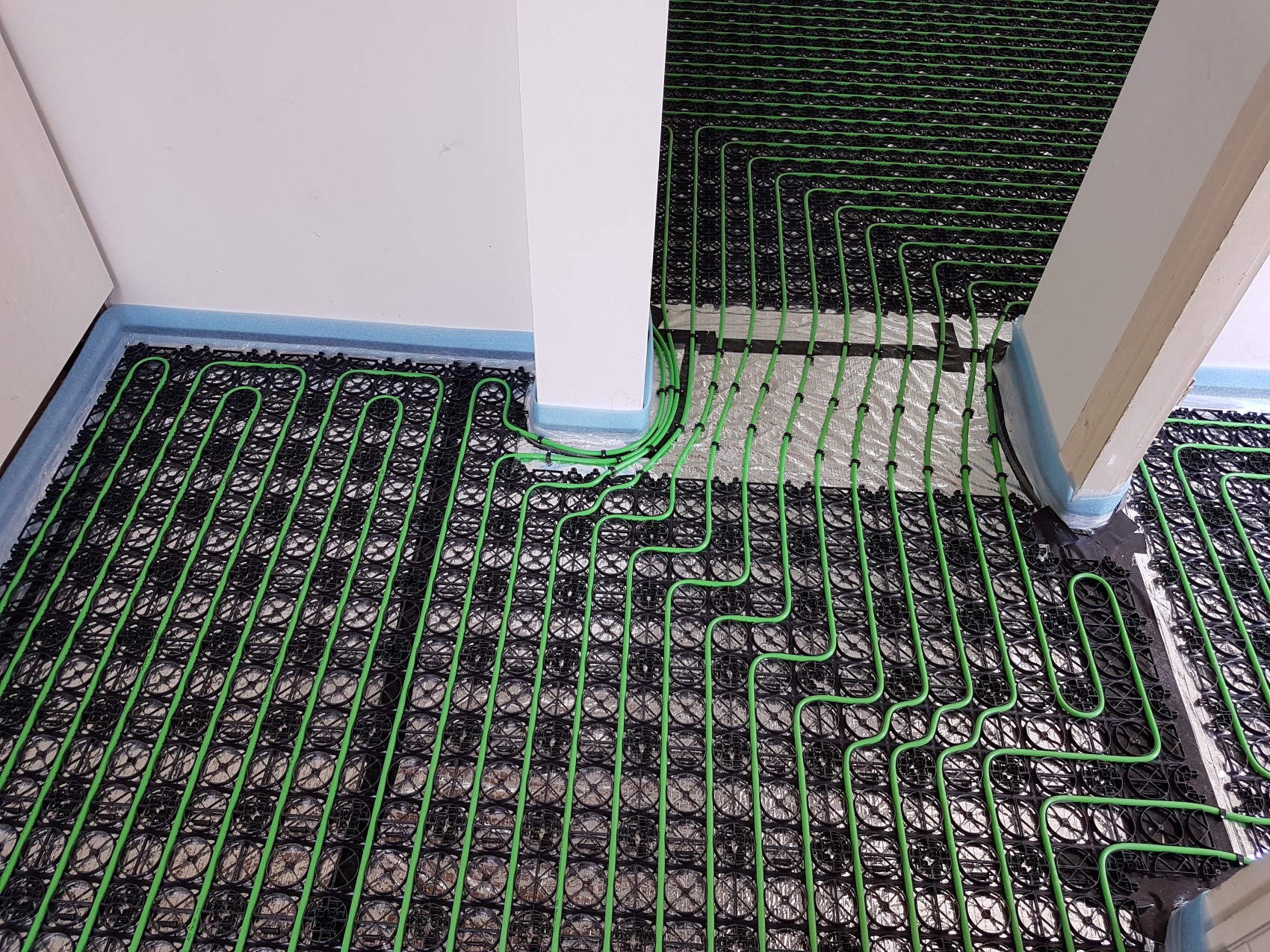 Vloerverwarming in verschillende ruimtes