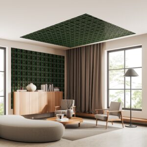 wandverwarming en plafondverwarming in woonkamer