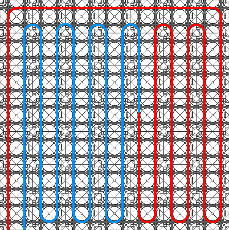 legpatroon enkel meander