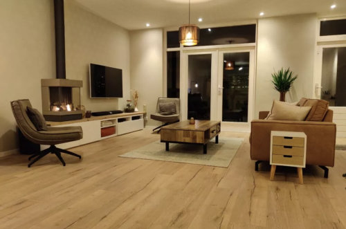 Woonkamer met vloerverwarming