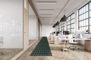 Vloerverwarming in kantoor