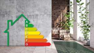 energielabel huis vloerverwarming woonkamer
