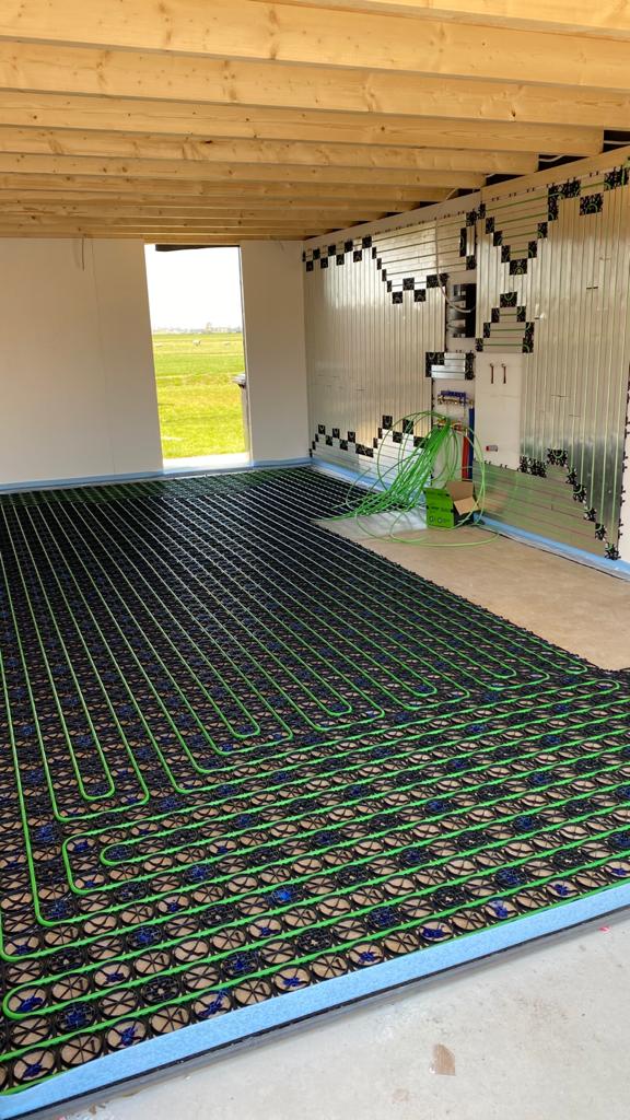 Wand en vloerverwarming van WARP Systems